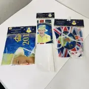 Queen Elizaberh ll Diamond Jubilee LOT BUNDLE Bunting Small Flags & Lg Flag