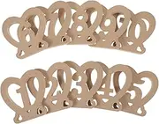 GETAJGHSD 10pcs Table Number Plate Bridal Table Markers for Wedding Dining Wedding for Guests and Numbers Centerpieces for Party Wooden Seats Signs Festival Reception Decors Wooden