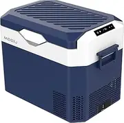 Megiu Car Fridge Portable 12V Refrigerator 32 Quart 12 Volt Freezer Compressor Cooler 12V/24V DC 110～240 V AC for Truck Van RV Camper SUV and Home Use (HC-30P5s)