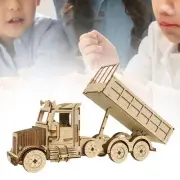 3D Wood Puzzles Self Assembly Truck Model Brain Teaser Toy for Women Men