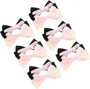 Toyvian 10pcs Grosgrain Bow Hair Clips for Elegant Double Design Versatile Hair Accessories for Special Occasions Student Friendly Durable Hairpins