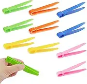Kids Tweezers for Children, 10PCS Colorful Plastic Tweezers Plastic Beads Tweezers Craft Tweezers Tweezer Plastic First Aid Tweezers for Perler Fuse Beads Kids Handmade DIY Crafts
