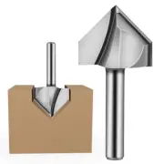 1/4" 1/2" 3/4" 1" 90 Degree V Groove Router Bits, 1/4"Shank, Carbide Tipped, CNC