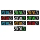 Digital Alarm Clock Versatile Practical Household Temperature Date Week Display