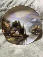 Thomas Kinkade Afternoon On The Lake Plate