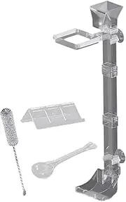 yuksok Feeding Dish Tray Fish Shrimp Food Feeder for Benthic Animals, Shrimp, Crabs, Clams Clear Convenient Fish Shrimp Feeder, Height 17cm to 38cm