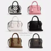 NWT COACH Andrea Mini Carryall In Signature Canvas