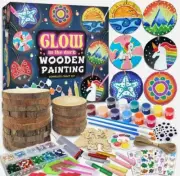 Kids Wooden Painting Kit-Glow in The Dark-Arts & Crafts