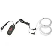 RGB Car Atmosphere Strip Light Bar 5M Optical Fiber Neon Lamp APP Sound Control (for: Audi)