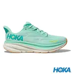 [阿爾卑斯戶外] HOKA 女 CLIFTON 9 寬楦 路跑鞋 水藍綠/水藍 1132211SMQ