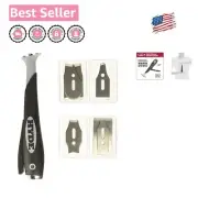 Contoured 6-Blade Paint Scraper Kit for Elegant Finishes - Lightweight Design