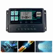 MPPT PWM Solar Charge Controller 12V 24V Solar Panel Battery Regulator 2 USB LCD
