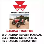 MASSEY FERGUSON 5460SA TRACTOR MANUAL REPAIR SHOP SERVICE ENGINE PDF