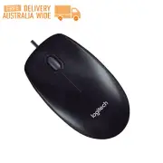 Logitech Corded Mouse M90 Black Wired USB Optical Tracking NEW-FREE SHIPPING AU