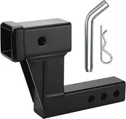 Trailer Hitch Riser Drop/Rise Trailer Hitch Receiver Adapter Extension, Trailer Hitch Riser Extender,for 2 inch Receivers Hitch Riser with 6 inch Rise/Drop