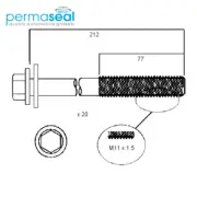 Head Bolt Set FOR Ford Falcon BA BF FG FPV Mustang F250 F350 Modular 4.6 5.4 V8 (for: Ford)