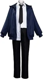 Wolancy Makima Cosplay Costume Chainsaw Man Outfit Uniform Makima Dress Shirt Cloak Jacket Skirt Suit Set