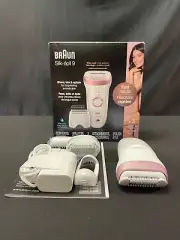 Braun Silk-epil 9 5378 White Wet And Dry Cordless Hair Removal Epilator