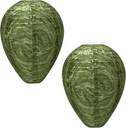 Wasp Nest Dummy Weatherproof Hornet Nest Artificial Hanging Fake Wasp Nest Bait for Home and Garden Outdoor Pack of 2