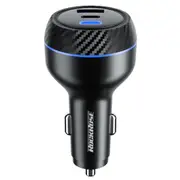 RockRose Explorer GT 130W PD Quick Charging Car Charger With 2x USB-C & USB-A Output [RRCC18]