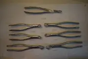 SET OF 7 DENTAL FORCEPS 5001823, 814, 931, 831, 856, 930, & 964