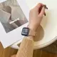 適用iwatch7表帶apple watch6真皮表帶女生款純色細蘋果手表帶se/5/4/3/2/1代個性小眾潮38/42/40/44/41/45mm