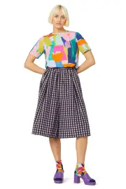 Stay In Check Skort