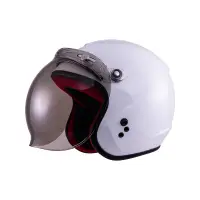 在飛比找蝦皮商城優惠-SOL SO-9K SO9K 安全帽 素色 白色 半罩 3/