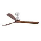 Energy saving Ceiling Fan with Remote Control Lantau Dc 168 CM Nickel Walnut