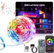 LED Lights for Bedroom 100FT, RGB LED Strip Lights Music Sync, DIY Color Changin