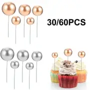 Brand New Cake Decor Cake Topper Cake Foam+ Wire 30pcs/60pcs Ball Cake Topper