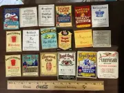 52 Whiskey and Gin Lables UnMounted Super Clean