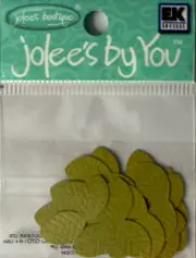 GREEN MID LEAF DUO Die-cut Embellishment(20pc)Jolee’s•Flower•Garden•Stem•Bush