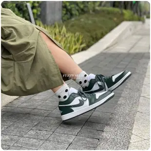 【NIKE 耐吉】W Air Jordan 1 Low White Olive 橄欖綠 女鞋(DC0774-113)