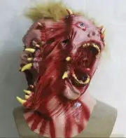 Scary Walking Dead Zombie Head Mask Latex Creepy Halloween Costume Horror Bloody