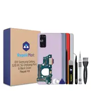 Samsung Galaxy S20 FE 5G Compatible Charging Port & Back Cover Lens Installed Replacement DIY Repair Tools Kit