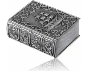 Rectangle Shape European Style Elegant Sailing Ship/Boat Engraving Women/Girls Trinket Jewellery Box Antique Silver Large