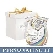 'Rainbow Bridge' Personalised Memorial Candle Holder