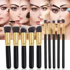 10pcs Brush Set Lint-free Applicator Eyeshadow Blending Liner