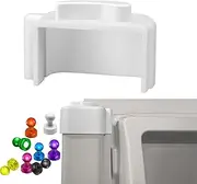 for Samsung Refrigerator French Door Mullion Flap Flipper, Samsung Fridge Replacement Parts White RF28HDEDBSR, 9 Fridge Magnets
