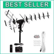 Long Range 200 Mi Digital Amplified HDTV Antenna - Auto Gain Control Included