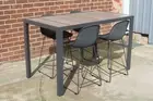 Sandringham Outdoor Bar Setting - 1560mm Ceramic Top with matching stools