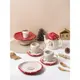 態生活可愛少女心紅蘑菇高溫陶瓷餐具家用花茶具茶壺水壺杯碟盤子