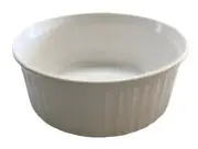 CorningWare White Ribbed Round 24 Oz Baking Dish 2.5 Liter