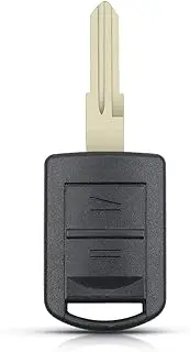 FLJKCT Car Key Shell Uncut Blank/Right Blade Battery Holder Remote Key Case,for Vauxhall Opel Corsa Agila Meriva Combo