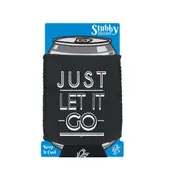 Just Let It Go - Funny Novelty Stubby Holder With Base
