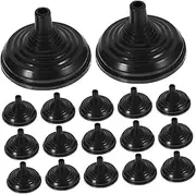 TOGEVAL 24pcs Small Flag Holder for Desk Table Office Plastic Mini Flag Base for Decorations