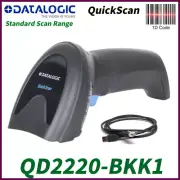 Datalogic QD2220-BKK1 1D Linear Imager Handheld Barcode Scanner With USB Cable
