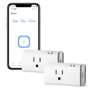 2Pc SONOFF S31 Wireless Smart Plug Power Monitoring WIFI Socket Timer APP Remote