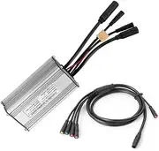 36/48V KUNTENG（KT） 25A E-Bike Brushless DC Motor Controller with 1T5 Cable, 500W/750W Waterproof Electric Bicycle 9 Mosfet Sine Wave Electric Bike Controller Replacement for Bicycle E-Bike Scooter